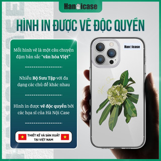 Ốp Lưng Điện Thoại Han icase Chống Sốc, Chống Ố Vàng Hình Hoa Sữa Cho iPhone 12 13 14 15 16 17