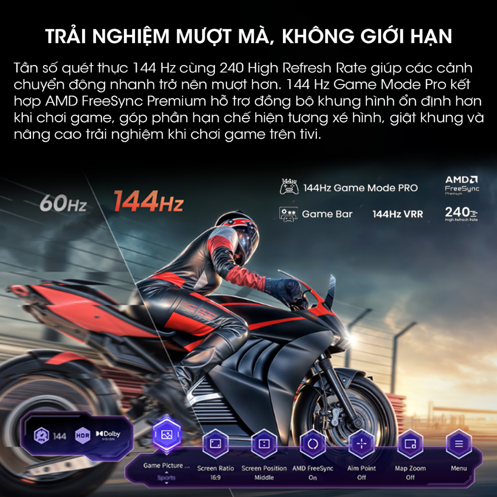 [QLED 4K 55 inch] Smart Tivi Hisense 55Q7Q - Hàng Chính Hãng - Bảo Hành 2 Năm - Miễn Phí Giao Hàng Tận Nơi