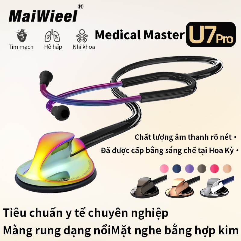 Ống Nghe Y Tế MaiWieel U7Pro Một Đầu Siêu Nhạy Siêu Nhẹ Tim Mạch Cho Bác Sĩ Y Tá