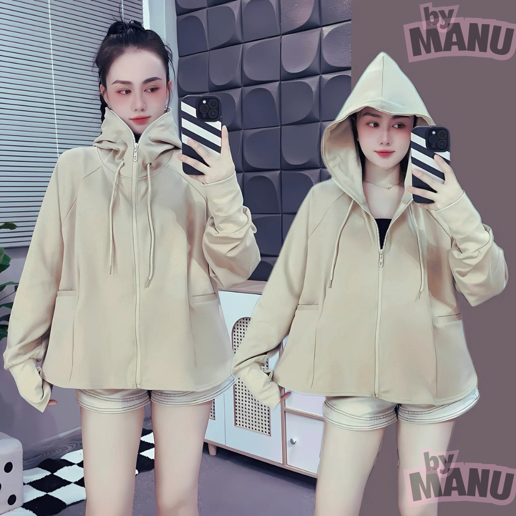 Áo Khoác Chống Nắng Umi Su Cao Cấp, Áo nữ dày dặn, Form Dài Xoè Trẻ Trung Chống Tia UV_ Top Women.