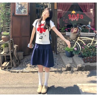 Áo Baby Tee In Hình Bông Hoa Đỏ  Xinh Xắn, Chất Liệu Cotton Mềm Mại Thấm Hút Mồ Hôi