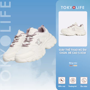 Giày thể thao nữ Tokyolife đế cao êm chân thoáng khí năng động dễ phối đồ 40005317