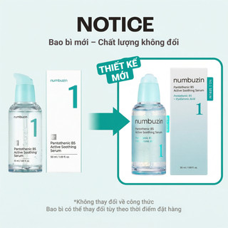 Serum NUMBUZIN No.1 B5 cấp ẩm, dịu da & kiểm soát dầu 50ml