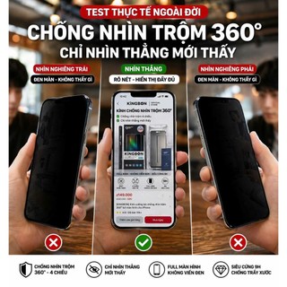 Kính IPHONE  FULL Màn Hình Khồng Viền Đen Kèm Khung Tự Dán Gor x KiNGBON cho iPhone