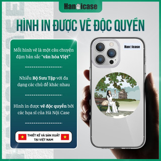 Ốp Lưng Điện Thoại Han icase Cho iPhone 12/13/14/15/16/17 Chống Sốc, Ố Vàng Thiếu Nữ Bên Hồ Gươm 1