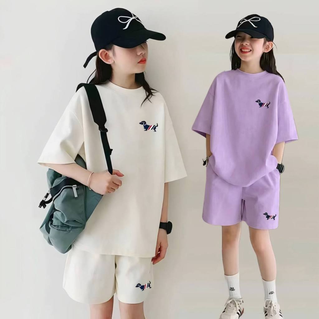 Set cotton in cún cho bé gái size đại BEESHOP H26049