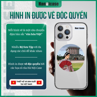 Ốp Lưng Điện Thoại Han icase Cho iPhone 12/13/14/15/16/17 Chống Sốc, Ố Vàng Thiếu Nữ Bên Lăng Bác