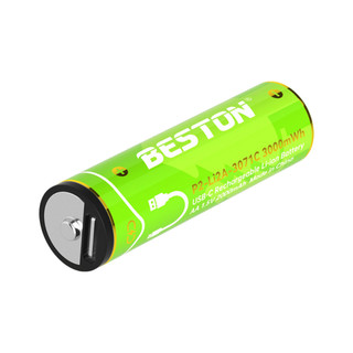 [XANH LÁ] Bộ 4 pin sạc AA 2200mWh BESTON P2-02C-AA loại Li-ion 1.5V có cổng sạc typec trực tiếp