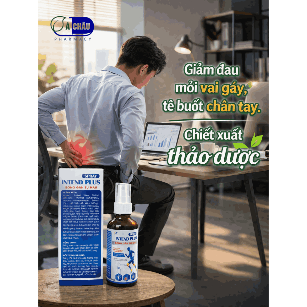(Dầu Nóng Dạng Xịt) Xịt Xoa Bóp Giảm Đau Xương Khớp, Xịt Giảm Bong Gân Tụ Máu, Tê Buốt Chân Tay, Chiết Xuất Từ Thảo Dược