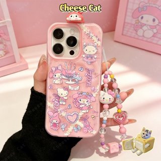 Họa tiết Kitty dễ thương Búp bê Melody nằm trên ốp điện thoại cho iPhone 14 15 16 13 12 11 17 Pro Max Xs Max XR 7 Plus
