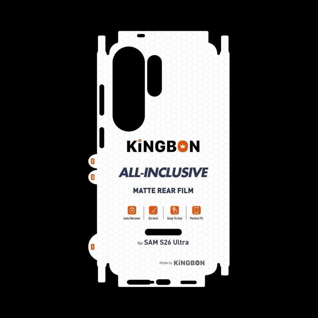 Miếng Dán PPF SamSung FULL Viền Nhám Chống VânTay KiNGBON MA-F01 S23Ultra/S24UltraS25Ultra/S26Ultra