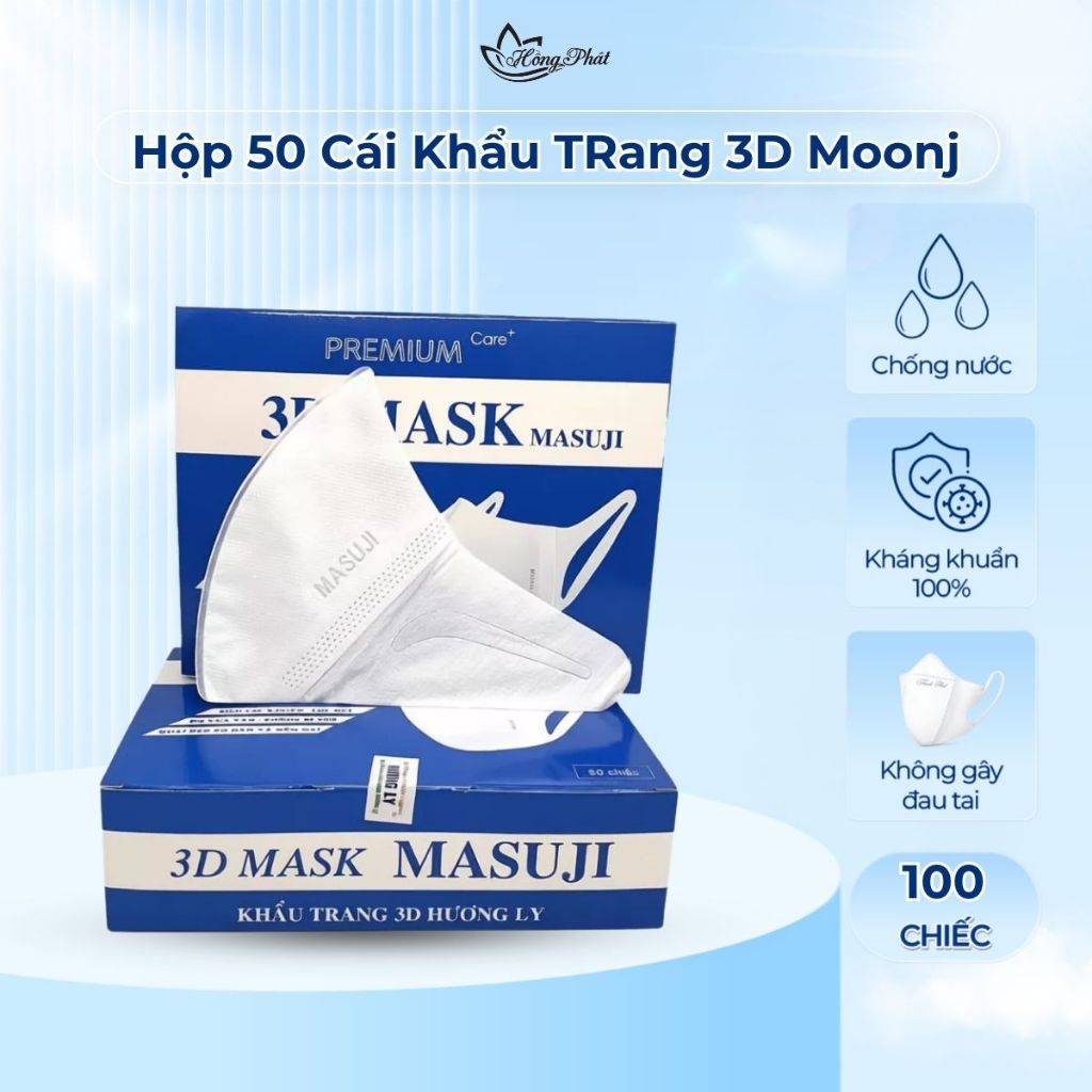 KHẨU TRANG 3D, SẢN PHẨM CHÍNH HÃNG, ÊM NHẸ, THOẢI MÁI, DỄ CHỊU