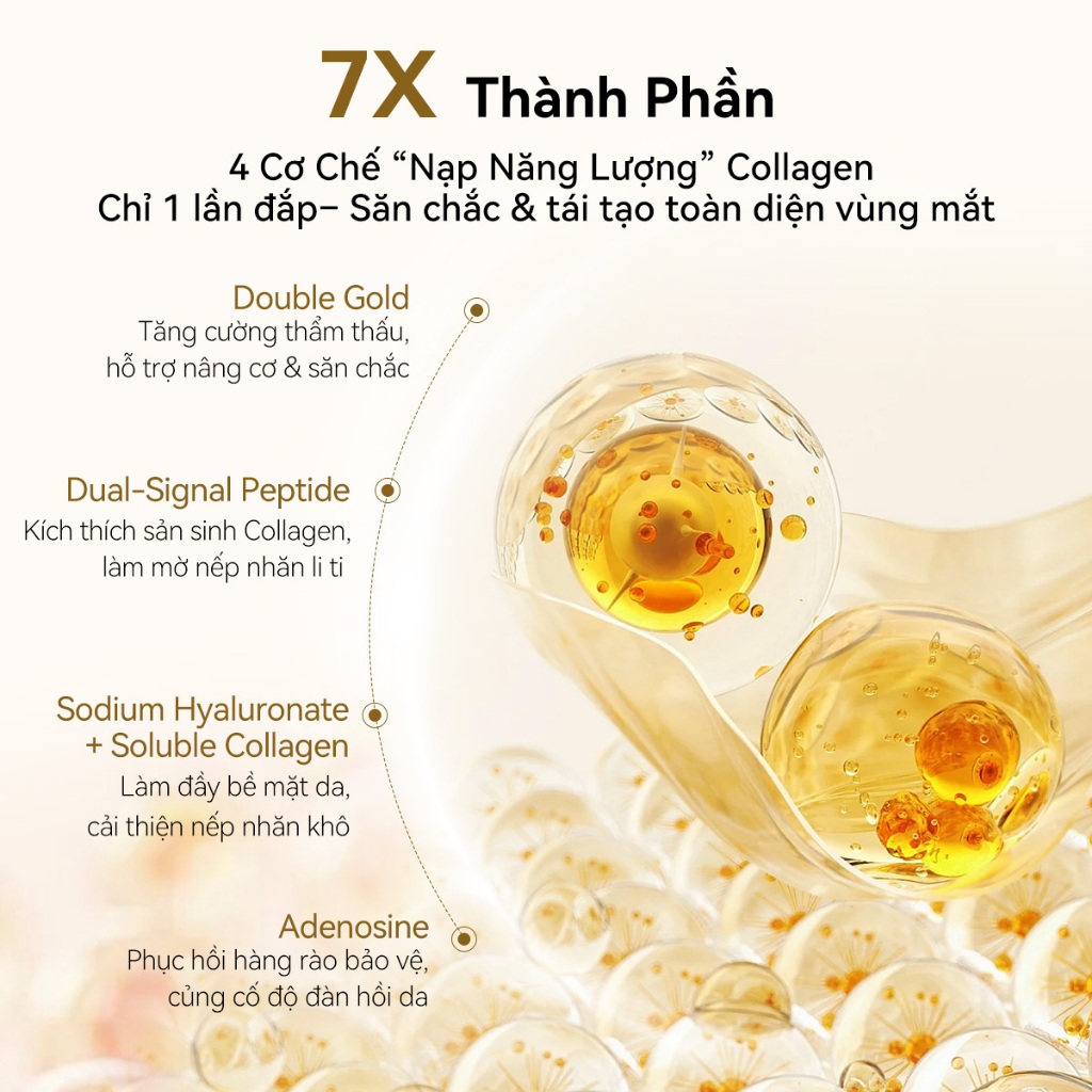 LANBENA Mặt Nạ Mắt (60 miếng) - GIẢM QUẦNG THÂM, DƯỠNG ẨM SÁNG DA MẮT Skincare