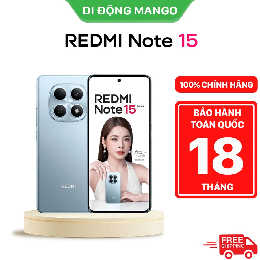 Điện thoại Xiaomi Redmi Note 15 4G 6G/128G Chính Hãng. Pin 6000mAh