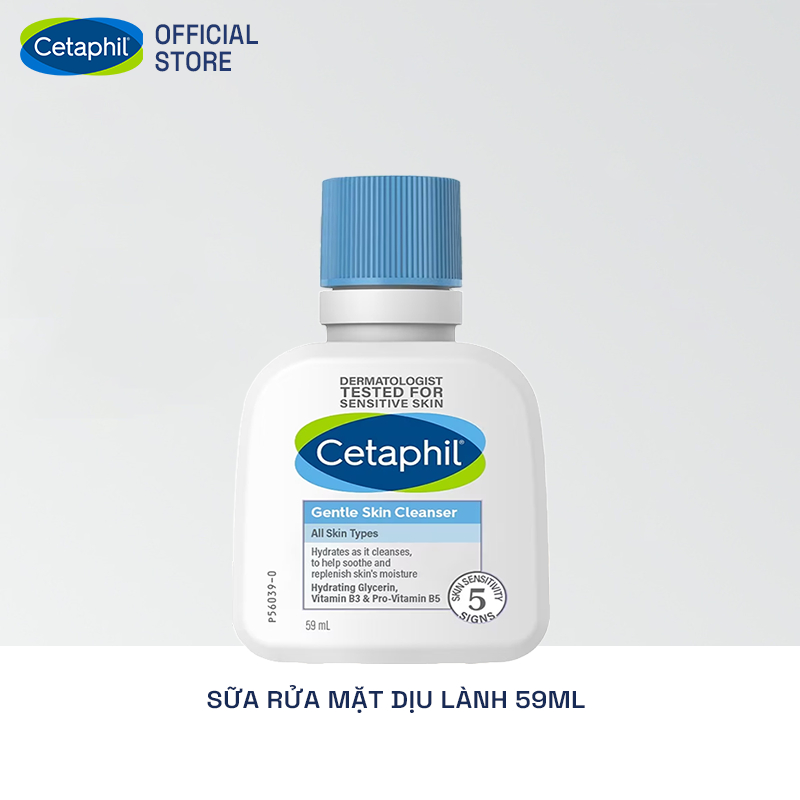 Sữa rửa mặt làm sạch dịu nhẹ không xà phòng Cetaphil Gentle Skin Cleanser 59ml