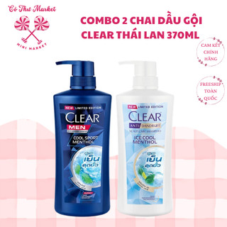 Dầu gội Clear Bạc Hà Và Clear Men Thái Lan mát lạnh sạch gàu 370ml - CÔ THƯ MARKET
