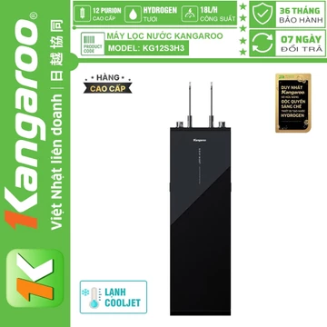 [HÀNG CHÍNH HÃNG 100%] Máy Lọc Nước Kangaroo Hydrogen KG12S3H3 Hydrogen Nóng Lạnh – 12 Lõi Lọc PURION, Lọc Sạch