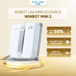 Robot lau kính Ecovacs Winbot Mini 2 - Lực hút tối đa 8000Pa - Phun nước siêu âm - Bảo vệ khi mất điện 30 phút — ảnh 1