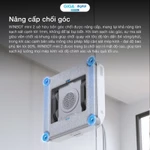 Robot lau kính Ecovacs Winbot Mini 2 - Lực hút tối đa 8000Pa - Phun nước siêu âm - Bảo vệ khi mất điện 30 phút — ảnh 5