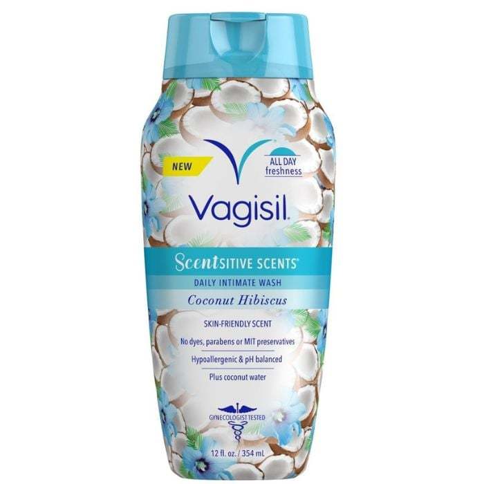 Gel Vệ Sinh Phụ Nữ Hương Dừa Vagisil Coconut Hibiscus, Gel Vệ Sinh Kiểm Soát Mùi