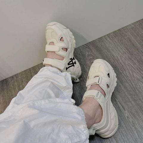 [Chính hãng] Giày Sandal Unisex Đế cao MLB Big Ball Chunky Mask New York Yankees - 3ASDCH133-50CRS