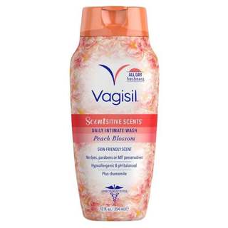 Gel Vệ Sinh Phụ Nữ Hương Hoa Đào Vagisil Beach Blossom, Dung Dịch Vệ Sinh Kiểm Soát Mùi Đến 24h