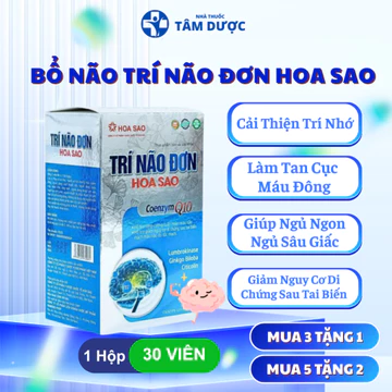 Viên Bổ Não Trí Não Đơn Hoa Sao - Tăng Tuần Hoàn Máu Não, Cải Thiện Trí Nhớ & Giảm Nguy Cơ Tai Biến