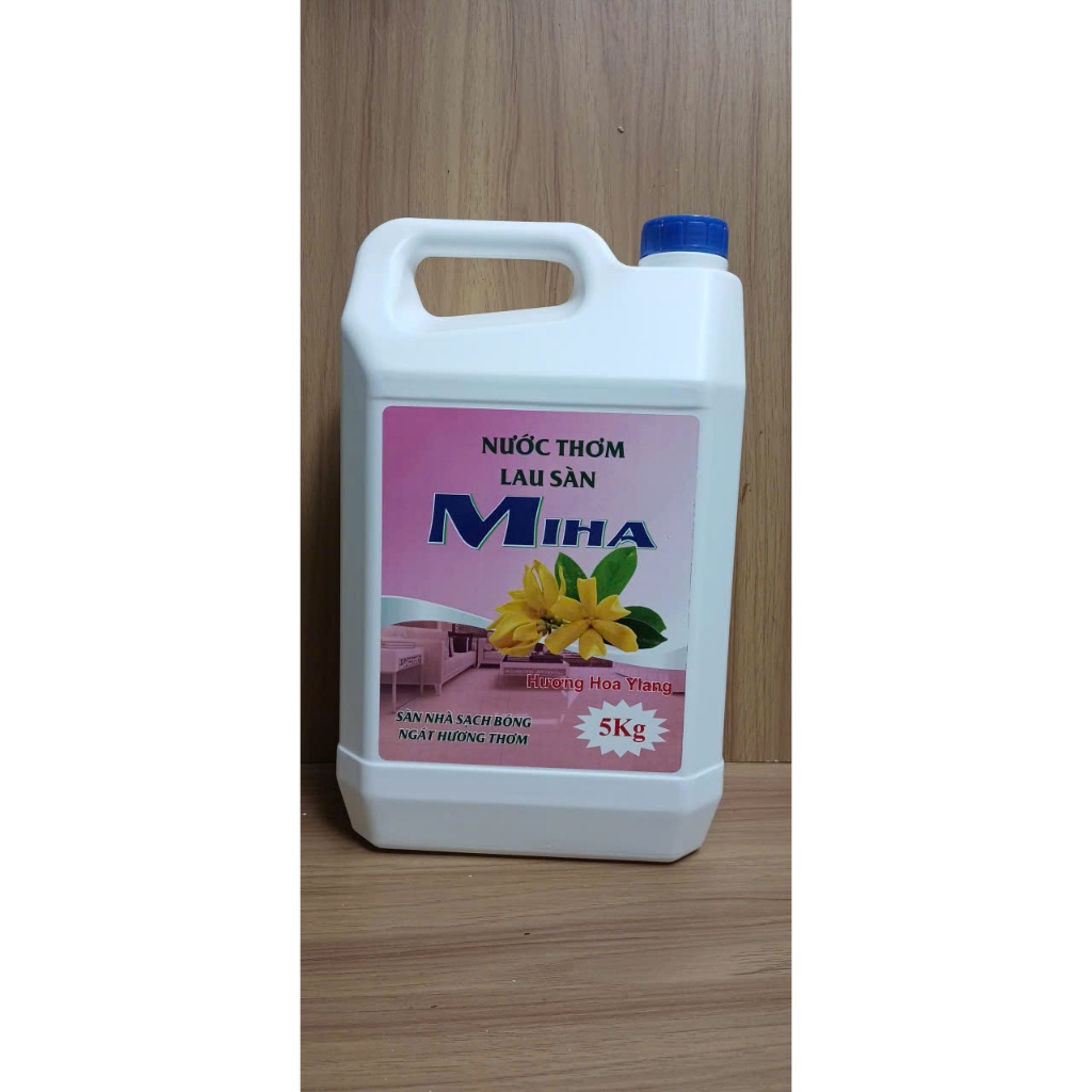 Nước Lau Sàn Miha Can 5kg – Làm Sạch, Khử Mùi, Hương Sả Chanh / Ylang Lưu Hương, xua đuổi côn trùng.