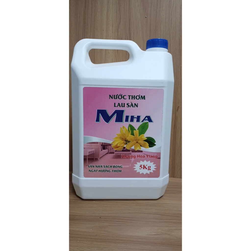 Nước Lau Sàn Miha Can 5kg – Làm Sạch, Khử Mùi, Hương Sả Chanh / Ylang Lưu Hương, xua đuổi côn trùng.