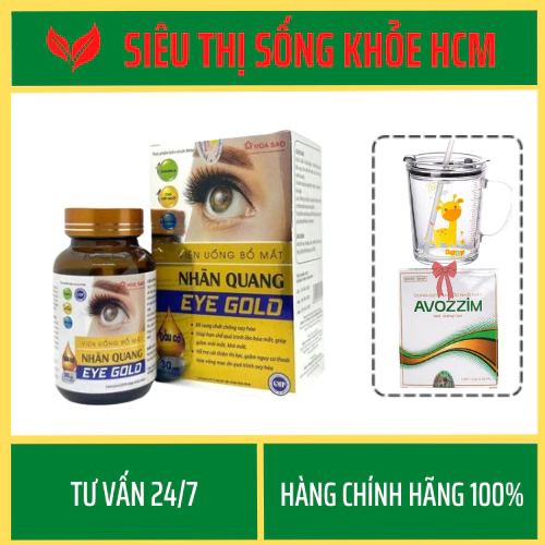 VIÊN UỐNG EYE GOLD - Bổ Mắt Tăng Cường Thị Lực Mắt Chống Mỏi Mắt Cho Người Già Và Trẻ Em - 30 Viên