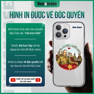 Ốp Lưng Điện Thoại Han icase Cho iPhone 12 13 14 15 16 17 Chống Sốc Bác Hồ Đọc Tuyên Ngôn Độc Lập