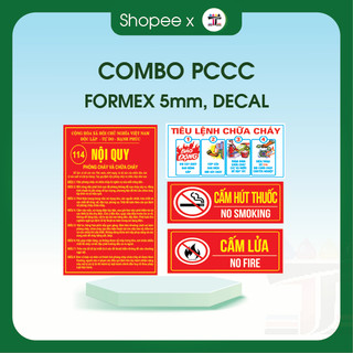 Nội Quy Phòng Cháy Chữa Cháy, bảng cấm lửa PCCC, biển báo, nội qui, tiêu lệnh bằng decal hoặc format