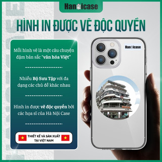 Ốp Lưng Điện Thoại Han icase Cho iPhone 12 13 14 15 16 17 Chống Sốc, Ố Vàng Thuần Việt Hàm Cá Mập