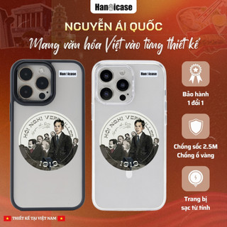 Ốp Lưng Điện Thoại Han icase Cho iPhone 12 13 14 15 16 17 Chống Sốc Chống Ố Vàng Nguyễn Ái Quốc