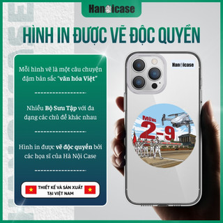 Ốp Lưng Điện Thoại Han icase Cho iPhone 12 13 14 15 16 17 Chống Sốc, Chống Ố Vàng Drone Quốc Khánh