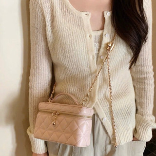 Cốp Dẹt Ngang Chio Chần Trám Khoá Tim, Quai Đeo Căn Chỉnh Độ Dài