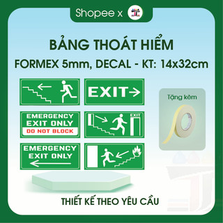 Bảng thoát hiểm, lối thoát hiểm, biển Exit nhiều mẫu, fire exit, lối ra in trực tiếp giá tốt nhất.
