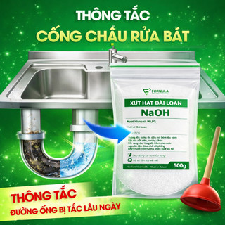 NaOH 99.5% Xút Hạt Đài Loan – Tẩy Rửa Công Nghiệp, Làm Xà Phòng Handmade