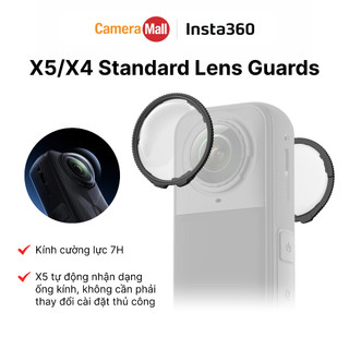 Bảo Vệ Ống Kính Insta360 X4/X5 Standard Lens Guards - Bảo Vệ Lens Insta360 X4/5 Kính Cường Lực Tháo Lắp Nhanh Chính Hãng