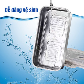 Hộp đựng thực phẩm inox cao cấp 3L, hộp kín hơi chống tràn, giữ tươi đồ ăn, dùng cho tủ lạnh và mang đi