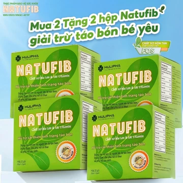 MUA 2 TẶNG 2] TPBVSK NATUFIB Chất Xơ Hòa Tan Giúp Hết Táo Bón Cho Bé Yêu , An Toàn Cho Trẻ, Bà Bầu, Bổ Sung Thêm Chất Xơ