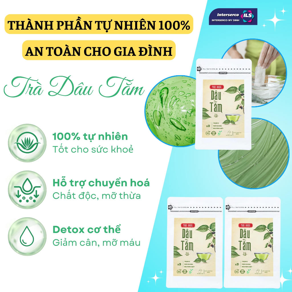 Trà Dược Dâu Tằm Lá NCK - Bổ Sung Dinh Dưỡng, Giải Nhiệt Và Bồi Bổ Cơ Thể (20 Gói x2g)