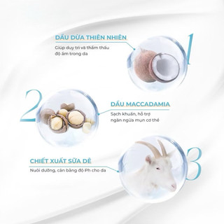 Sữa Tắm Dưỡng Trắng Da I SHOW 500ml Cấp Ẩm Mịn Màng Lưu Hương Lâu Chiết Xuất Dừa & Sữa Dê - iShow White Skin Shower Gel
