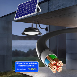 OOKAS Đèn Năng Lượng Mặt Trời Kitawa 300W, Bảo Hành 3 Năm, Chống Nước IP65