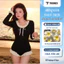 Đồ bơi kín đáo 1 mảnh kiểu bodysuit tay dài, mặc đi biển, đi bơi chất liệu cao cấp, sẵn mút TRIONEX