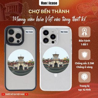 Ốp Lưng Điện Thoại Han icase Cho iPhone 12 13 14 15 16 17 Chống Sốc Ố Vàng In Thủ Công Chợ Bến Thành
