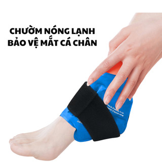 Đai Chườm Nóng Lạnh Cổ Chân Lót Nhung – Giảm Đau, Sưng Viêm, Bong Gân – Túi Gel Tái Sử Dụng Dễ Dàng
