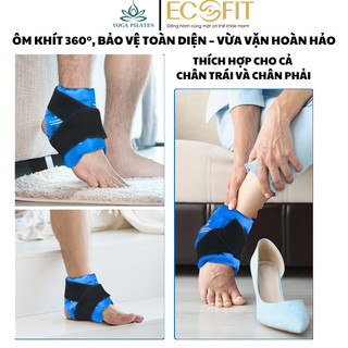 Đai Chườm Nóng Lạnh Cổ Chân Lót Nhung – Giảm Đau, Sưng Viêm, Bong Gân – Túi Gel Tái Sử Dụng Dễ Dàng