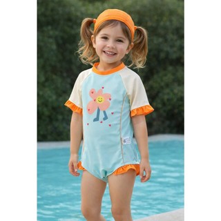 Bikini cho bé 8-28kg_Đồ bơi cho bé gái  kèm mũ đi biển