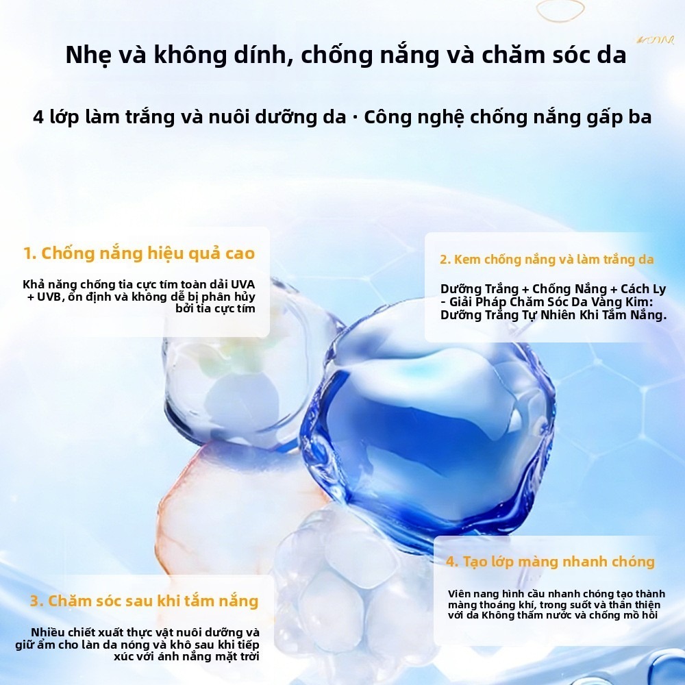 【BÁN CHẠY】Kem Chống Nắng 377 SPF50 PA++++ 50g Nâng Tone Dưỡng Ẩm Chống Tia UV Không Bết Dính